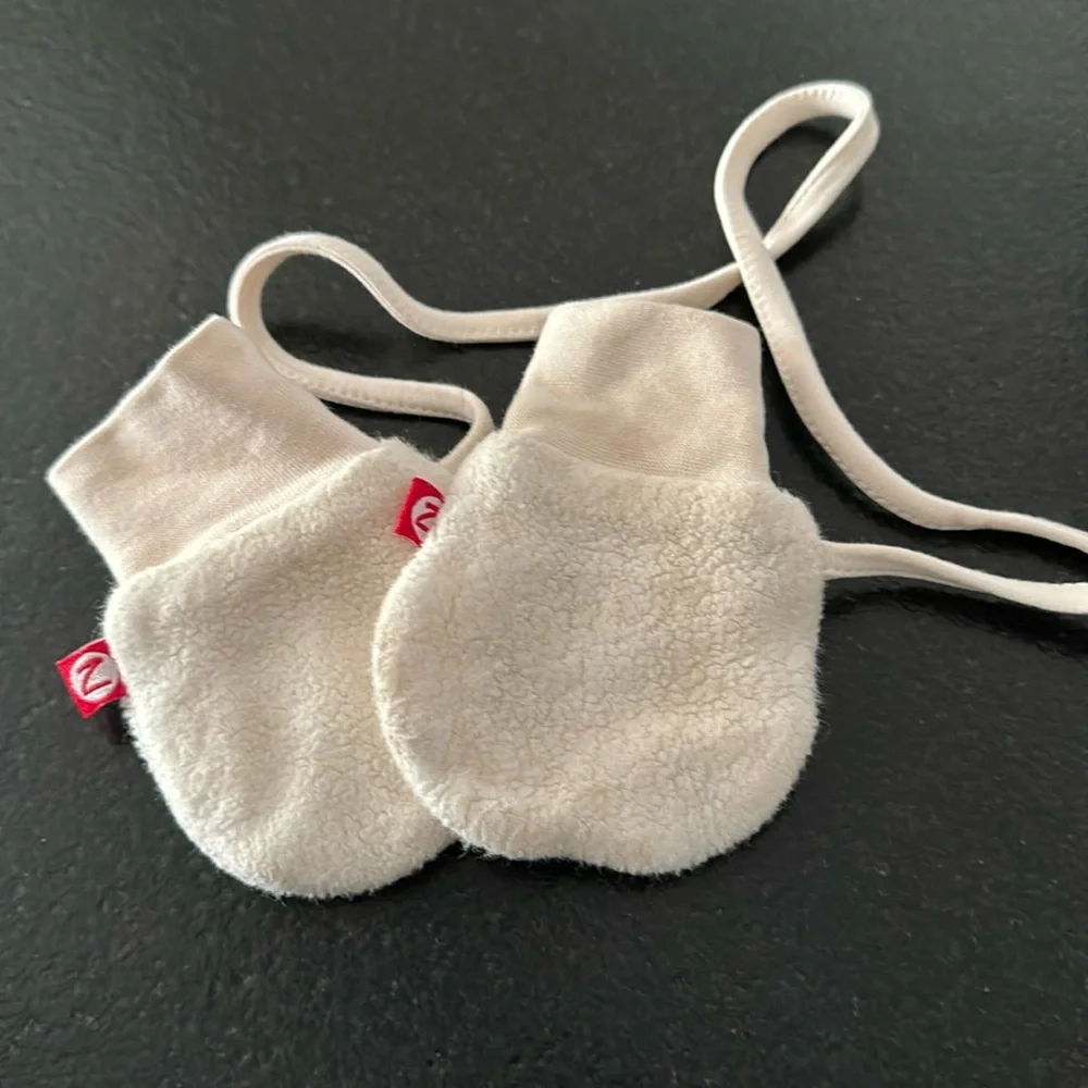 Zutano Cozie fleece mittens -cream